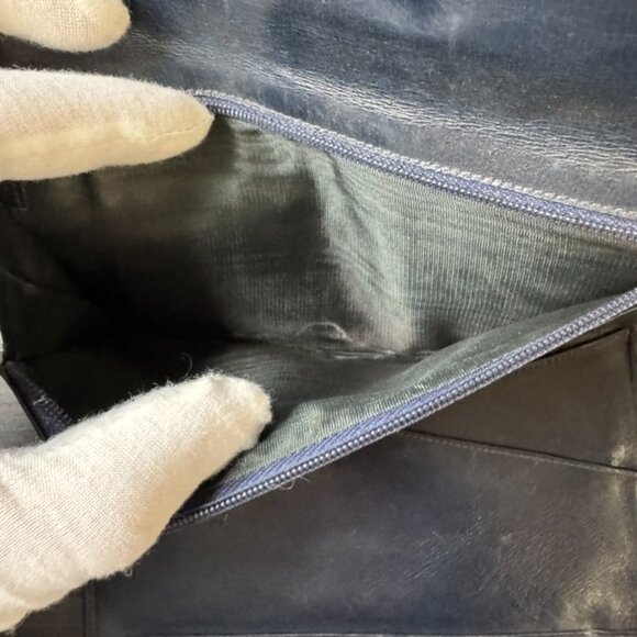 Vintage Gucci Navy Sherry Line Wallet - Picture 3 of 6